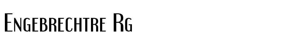 Engebrechtre  font